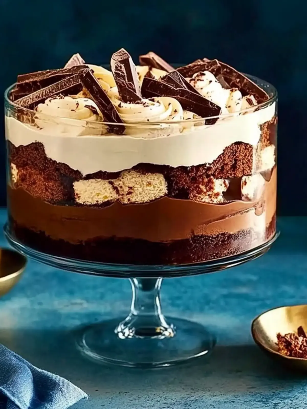 Decadent Chocolate Trifle with Hazelnut Liqueur Bliss 5 Chocolate trifle