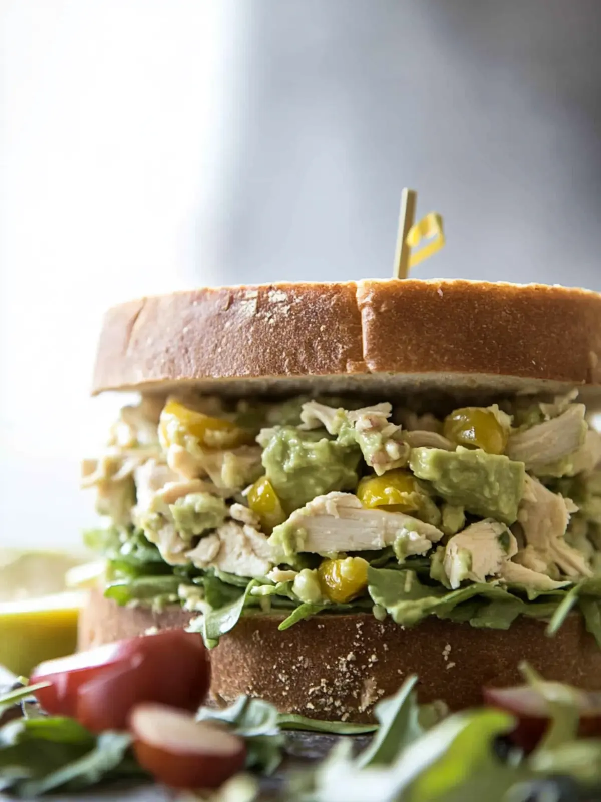 Healthy Avocado Chicken Salad Sandwich for Summer Bliss 4 Avocado Chicken Salad Sandwich