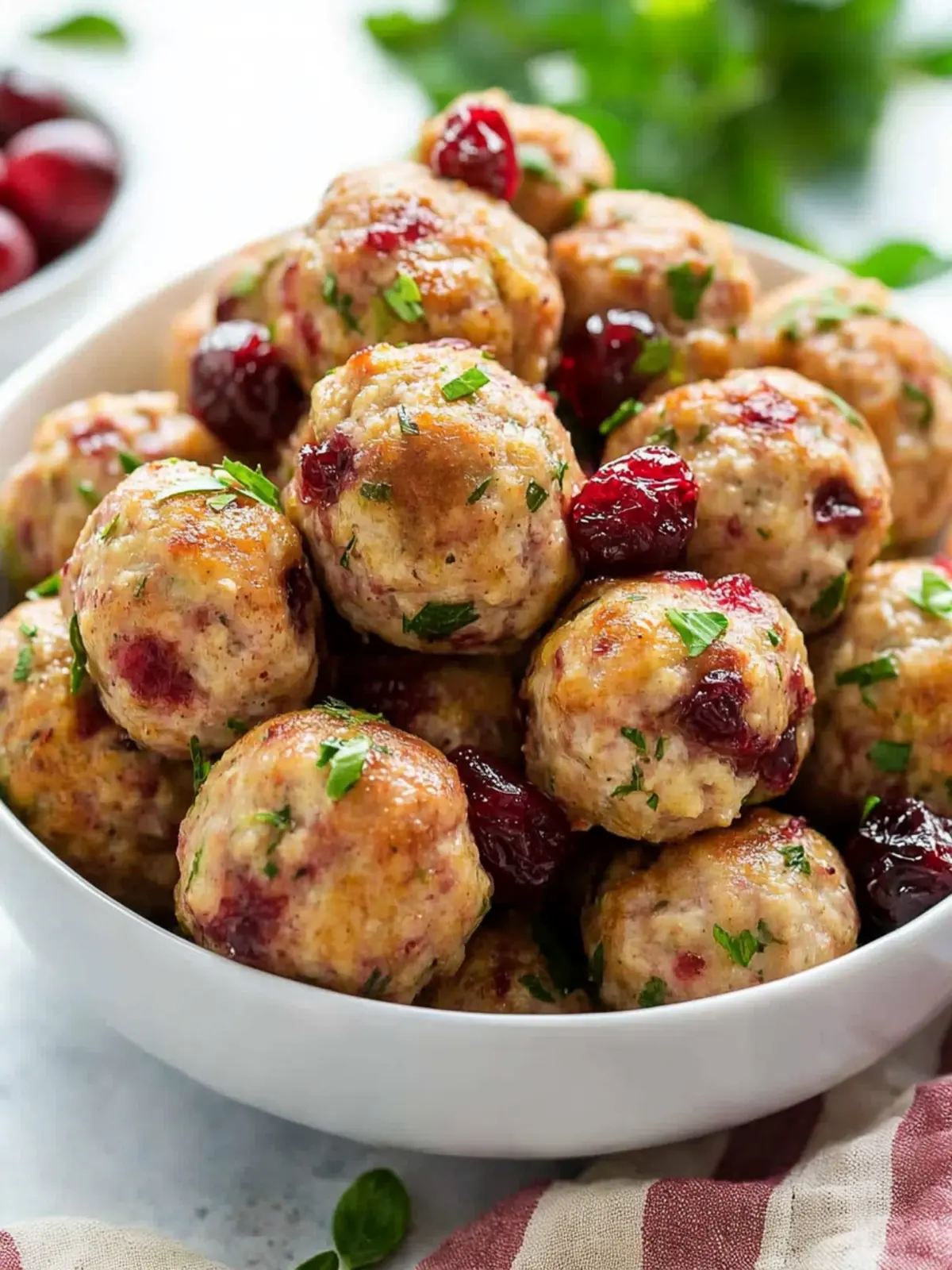 Cranberry Turkey Meatballs
