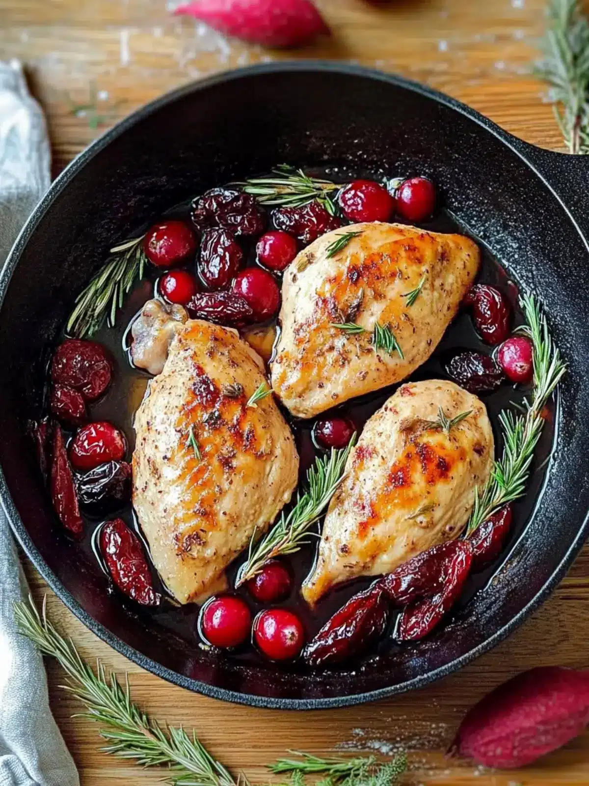 Skillet Cranberry Chicken: Perfect Christmas Dinner Idea 5 Skillet Cranberry Chicken-christmas dinner ideas