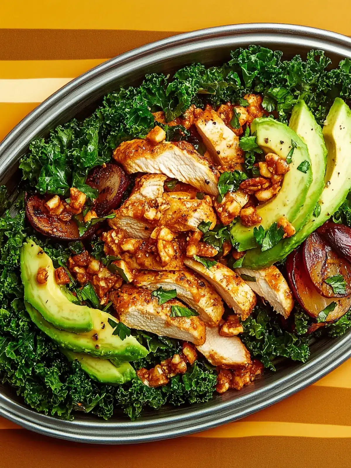 Smoky Chicken and Avocado Kale Salad for a Flavor Boost 4 Smoky Chicken and Avocado Kale Salad