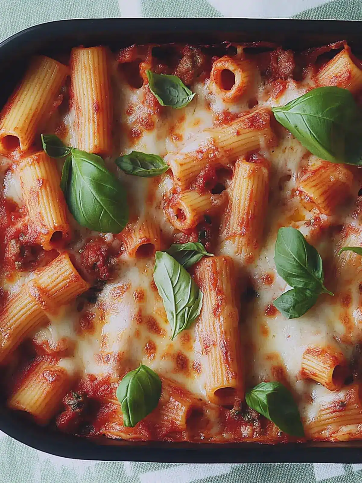 Shortcut Baked Rigatoni with Spicy Italian Sausage Bliss 3 Shortcut Baked Rigatoni With Spicy Italian Sausage