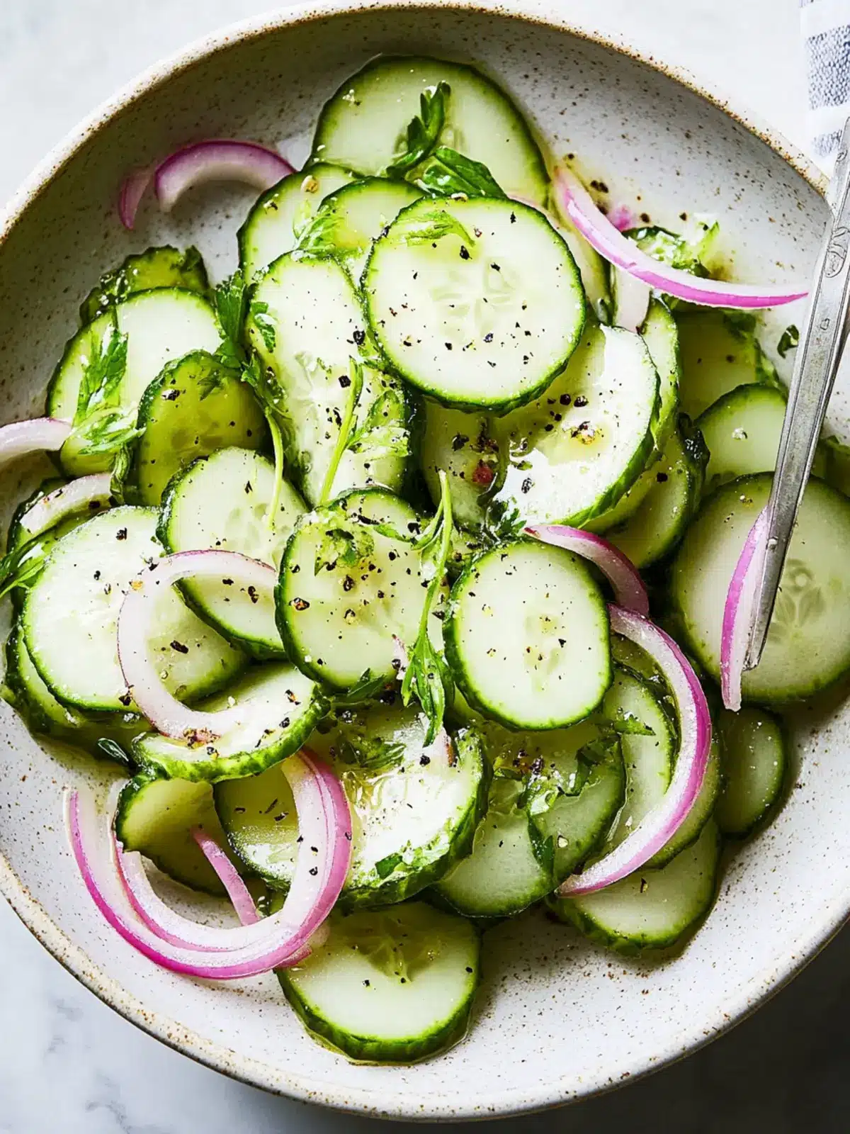 Crisp Cucumber Salad: Refreshing and Easy Vegan Delight 4 Cucumber Salad