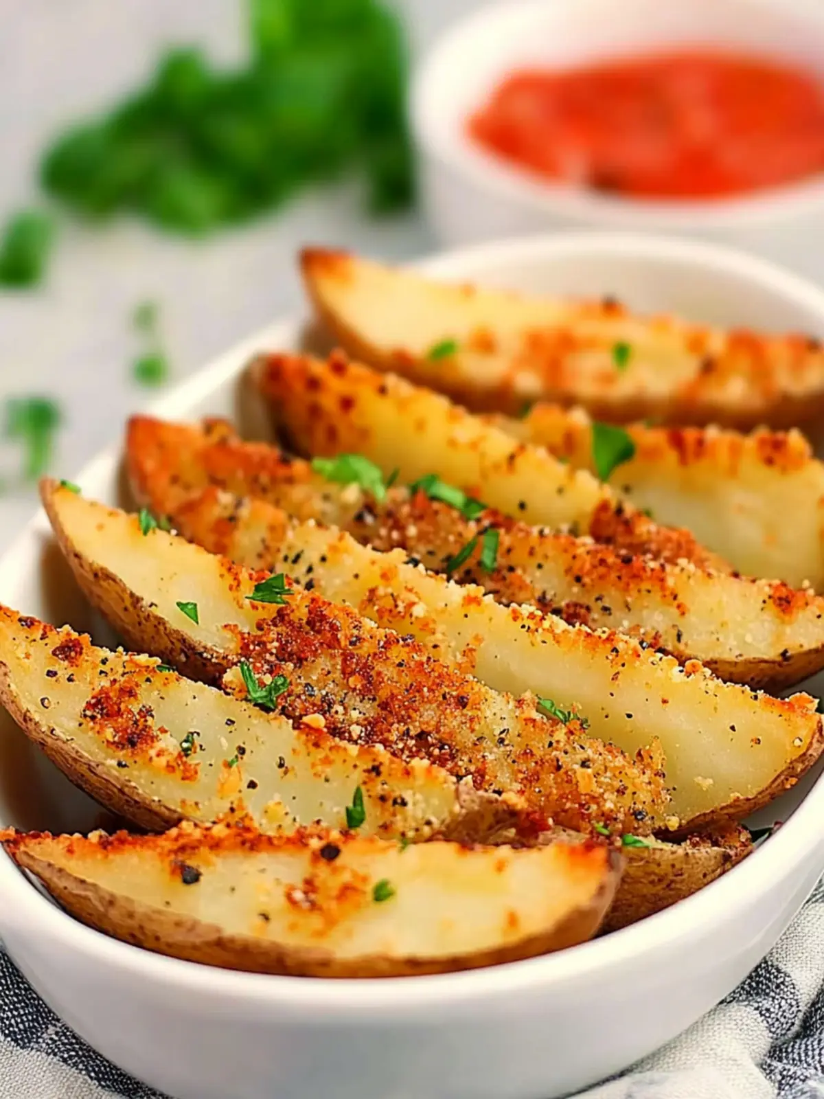 Crispy Baked Garlic Parmesan Potato Wedges You’ll Crave Daily 4 Baked Garlic Parmesan Potato Wedges