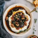 Easy Goat Cheese Appetizer with Fig Jam & Pecans- Crowd friendly appetizers New Year