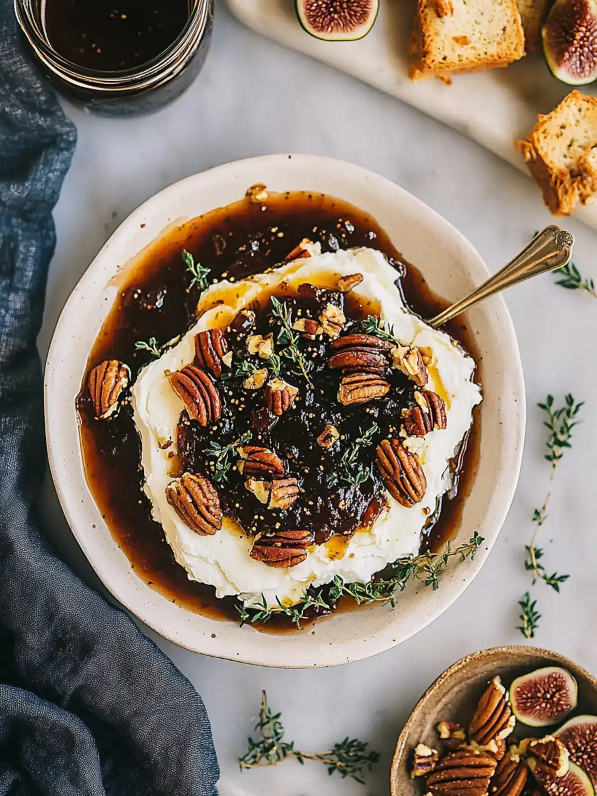 Easy Goat Cheese Appetizer with Fig Jam & Pecans for New Year 5 Easy Goat Cheese Appetizer with Fig Jam & Pecans- Crowd friendly appetizers New Year