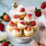 Create Irresistible Strawberry Rosé Profiteroles at Home! 7 Strawberry Rosé Profiteroles (Mini Cream Puffs)