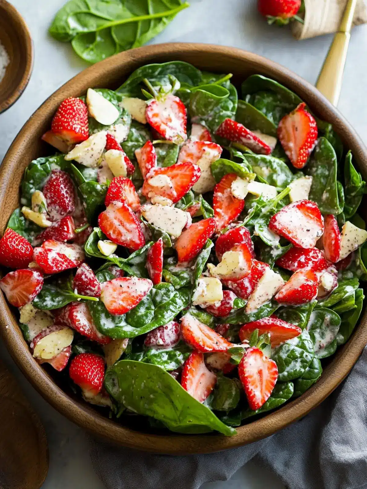 Easy Strawberry Spinach Salad: Refreshing and Quick Delight 4 Easy Strawberry Spinach Salad