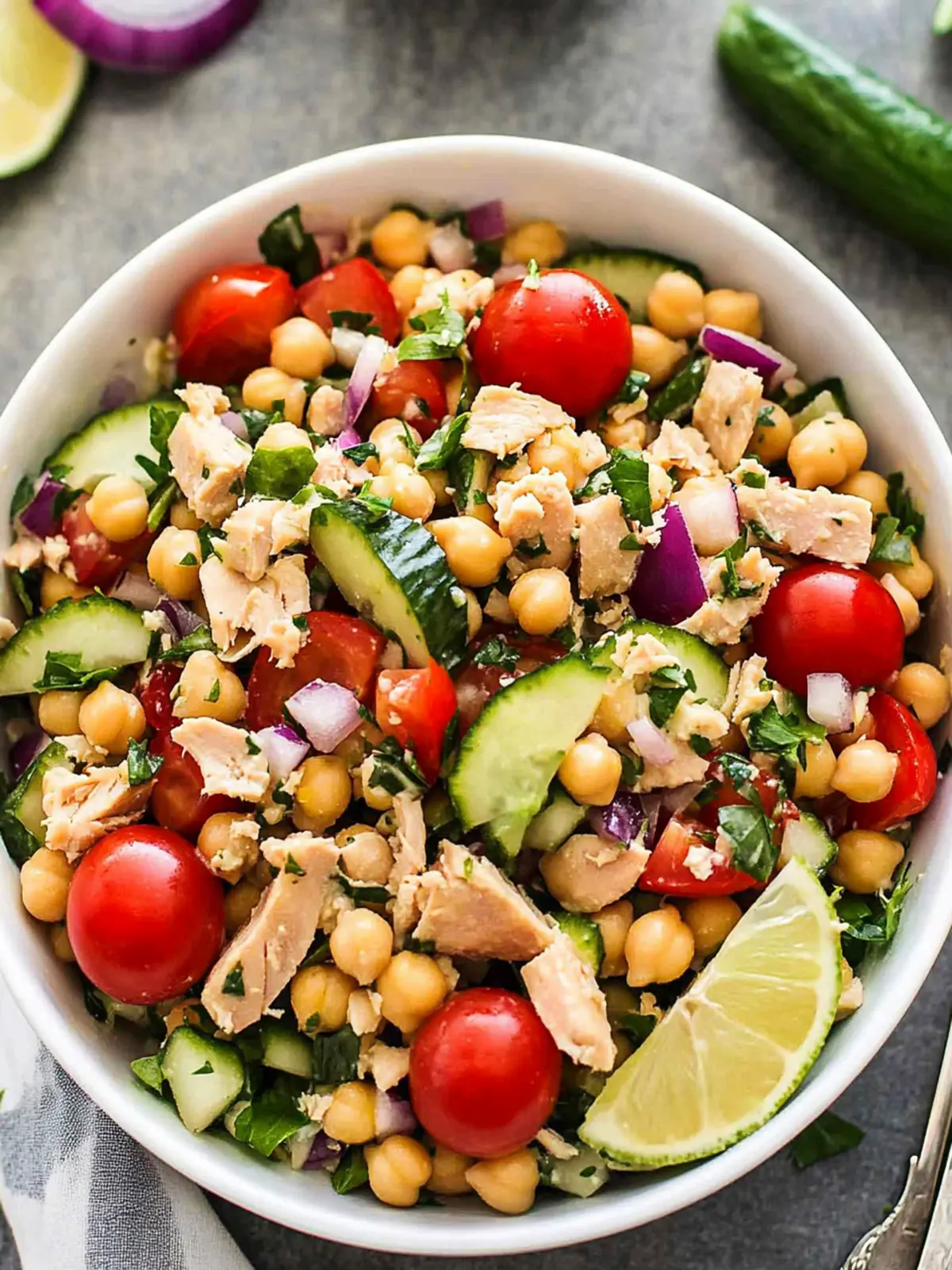 Chickpea Tuna Salad