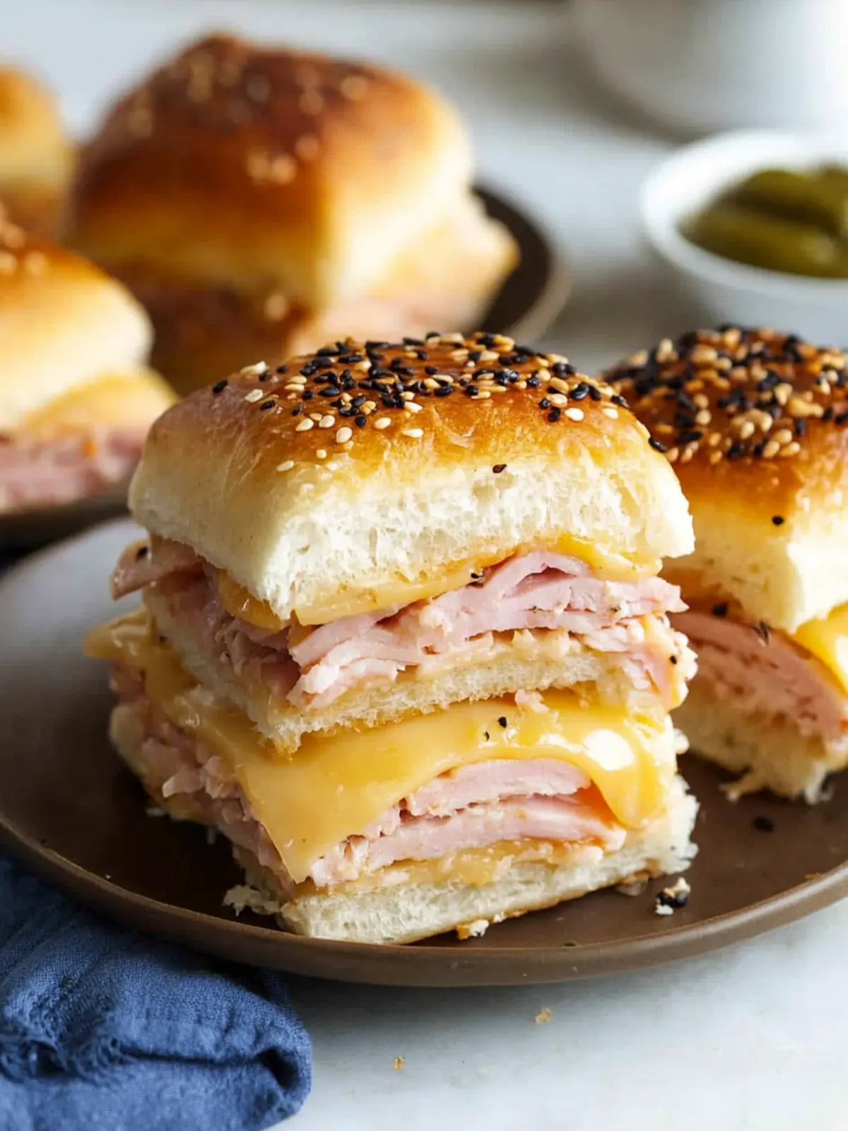 Delicious Hawaiian Roll Turkey and Cheese Sliders for Game Day 2 Hawaiian Roll Turkey and Cheese Sliders