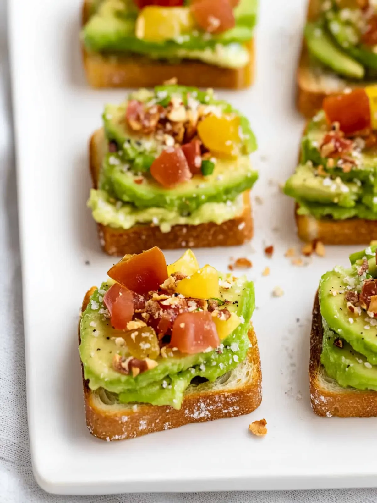 Miniature Avocado Toasts