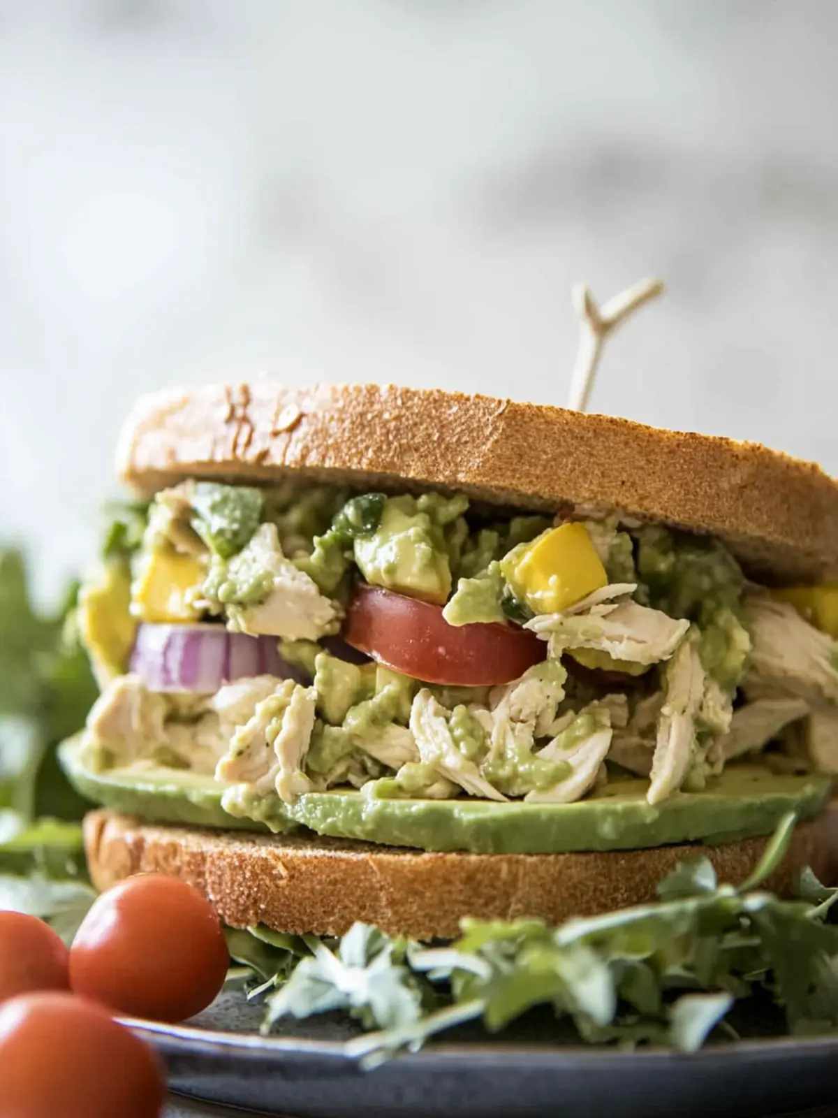 Healthy Avocado Chicken Salad Sandwich for Summer Bliss 5 Avocado Chicken Salad Sandwich