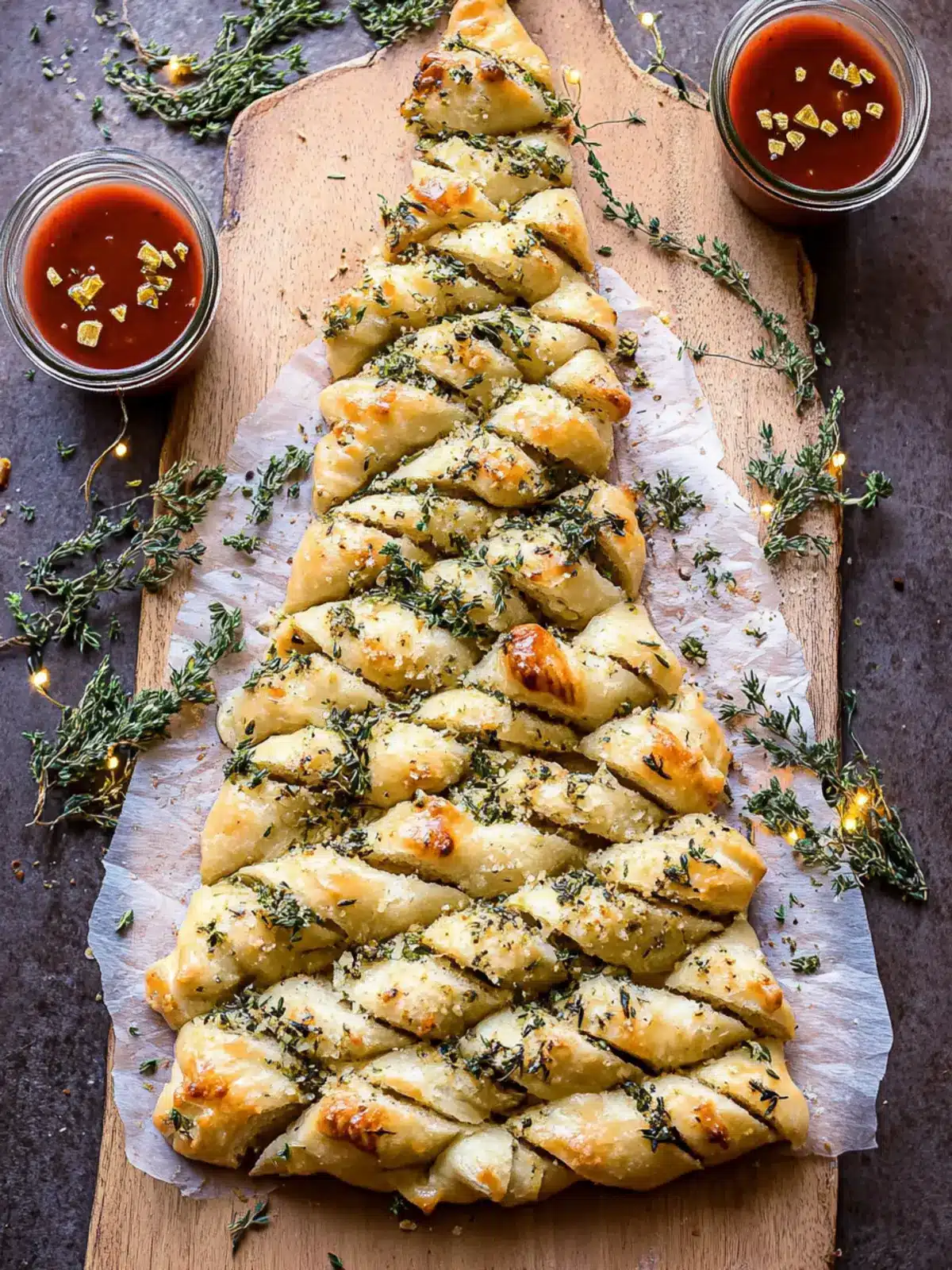 Pull Apart Christmas Tree Garlic Bread for Festive Flavor Fun 4 Pull Apart Christmas Tree Garlic Bread