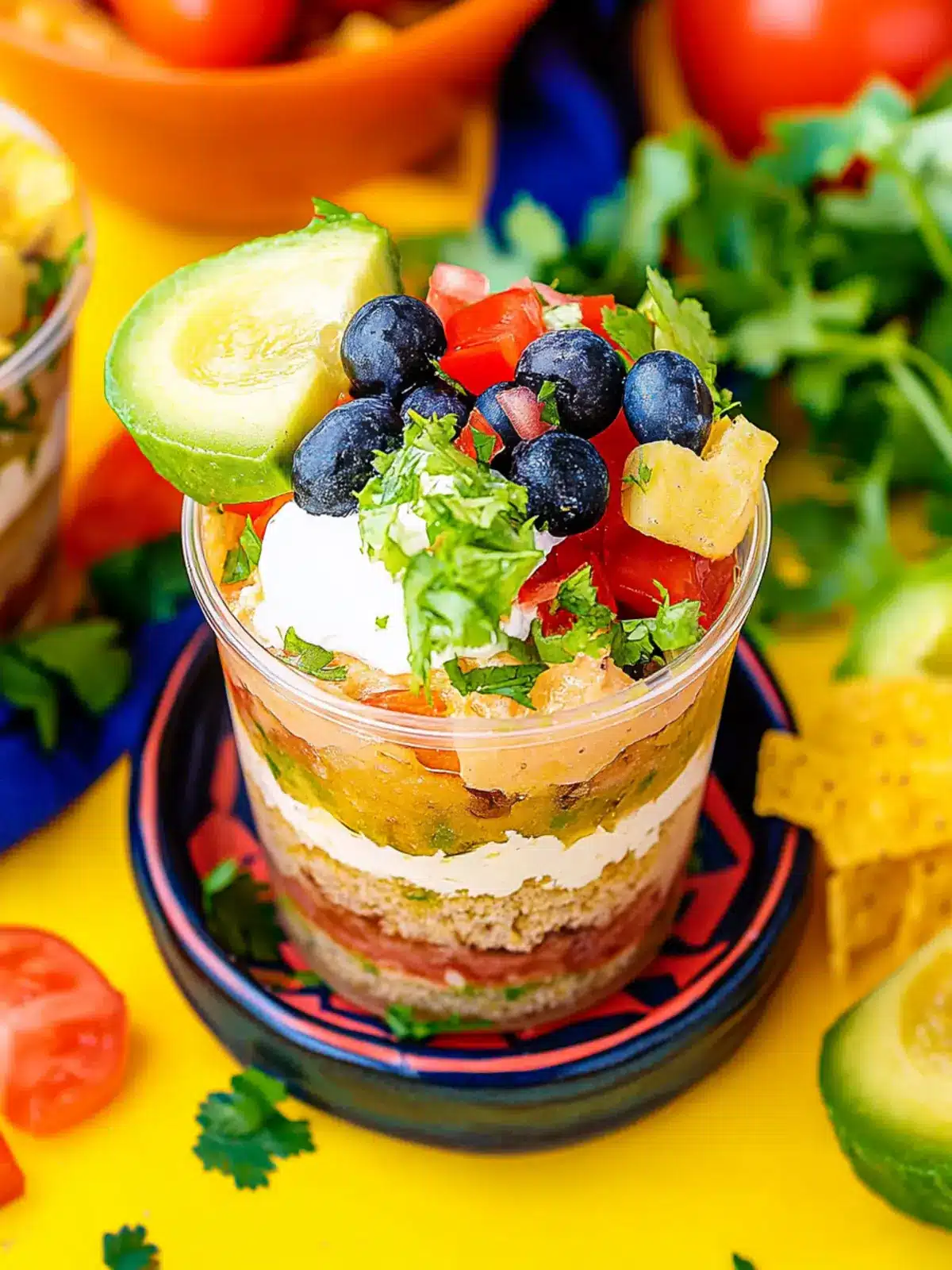 Delicious 7 Layer Dip Cups for Easy Party Pleasing! 3 7 Layer Dip Cups