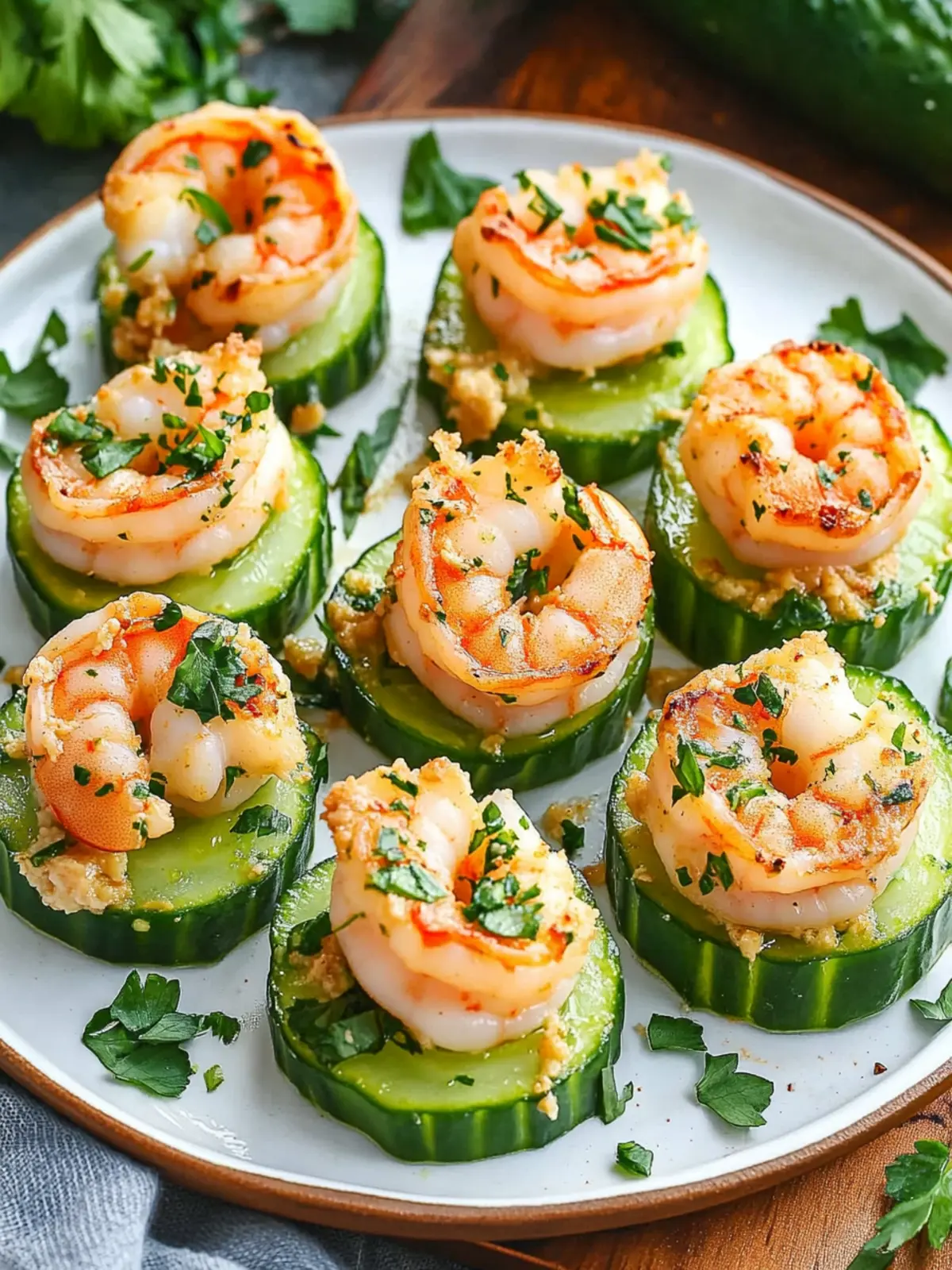 Shrimp Cucumber Bites