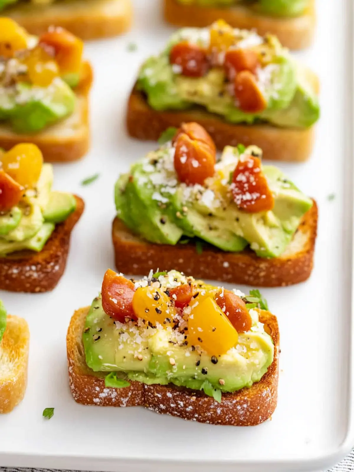 Miniature Avocado Toasts