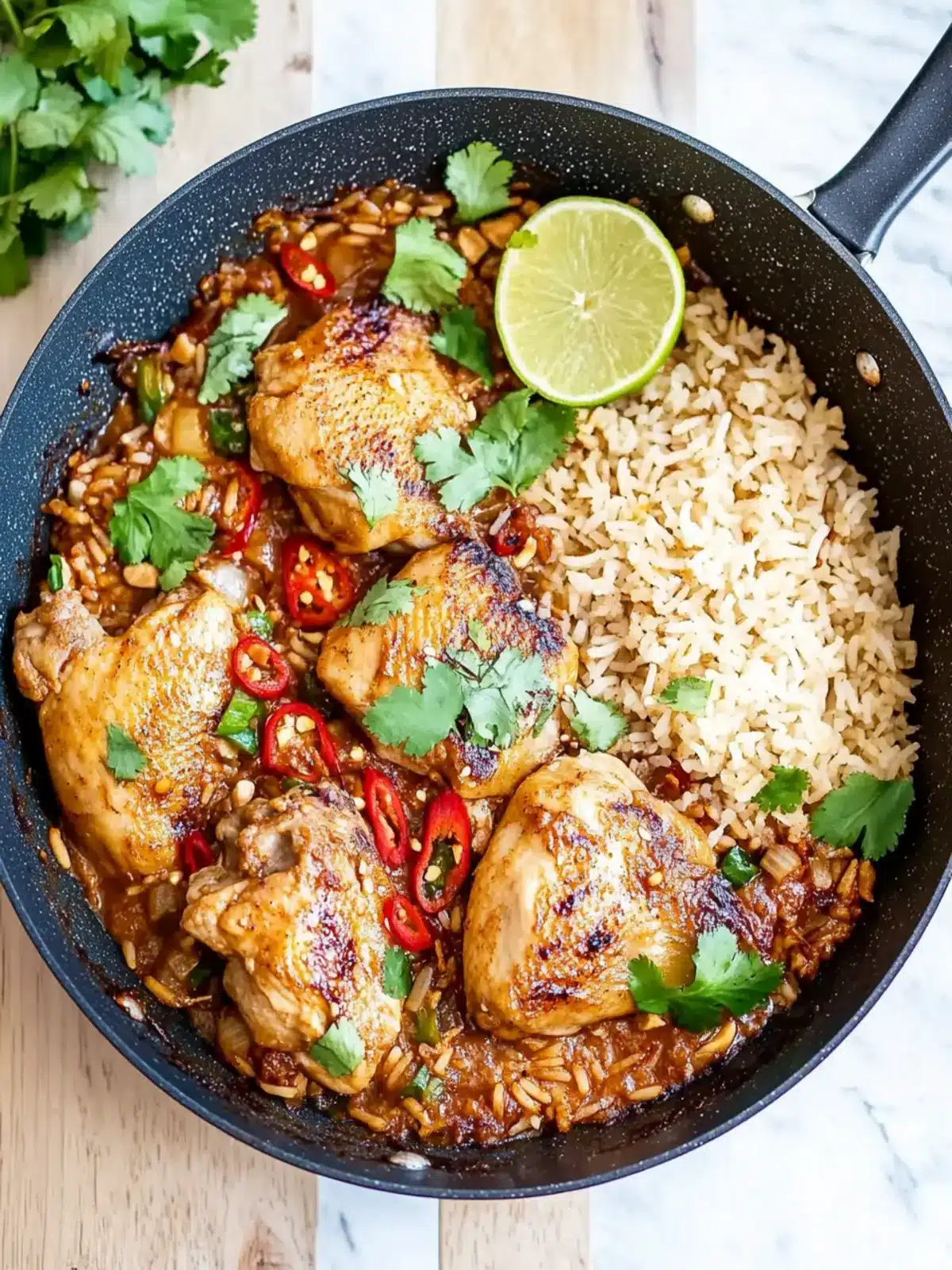 One-Pan Satay-style Chicken and Rice for Effortless Comfort 2 One-pan Satay-style Chicken and Rice