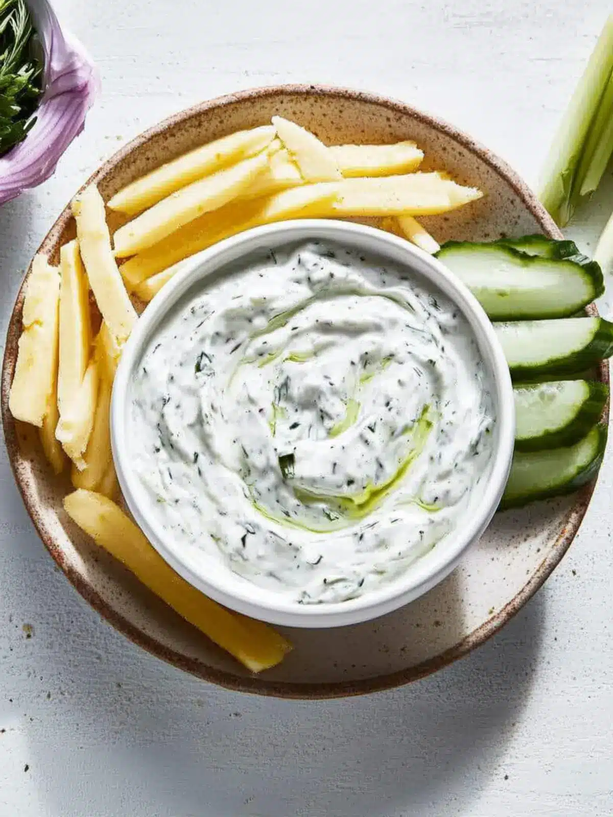 Zesty Fresh Ranch Dip with Greek Yogurt for Effortless Snacking 2 Fresh Ranch Dip