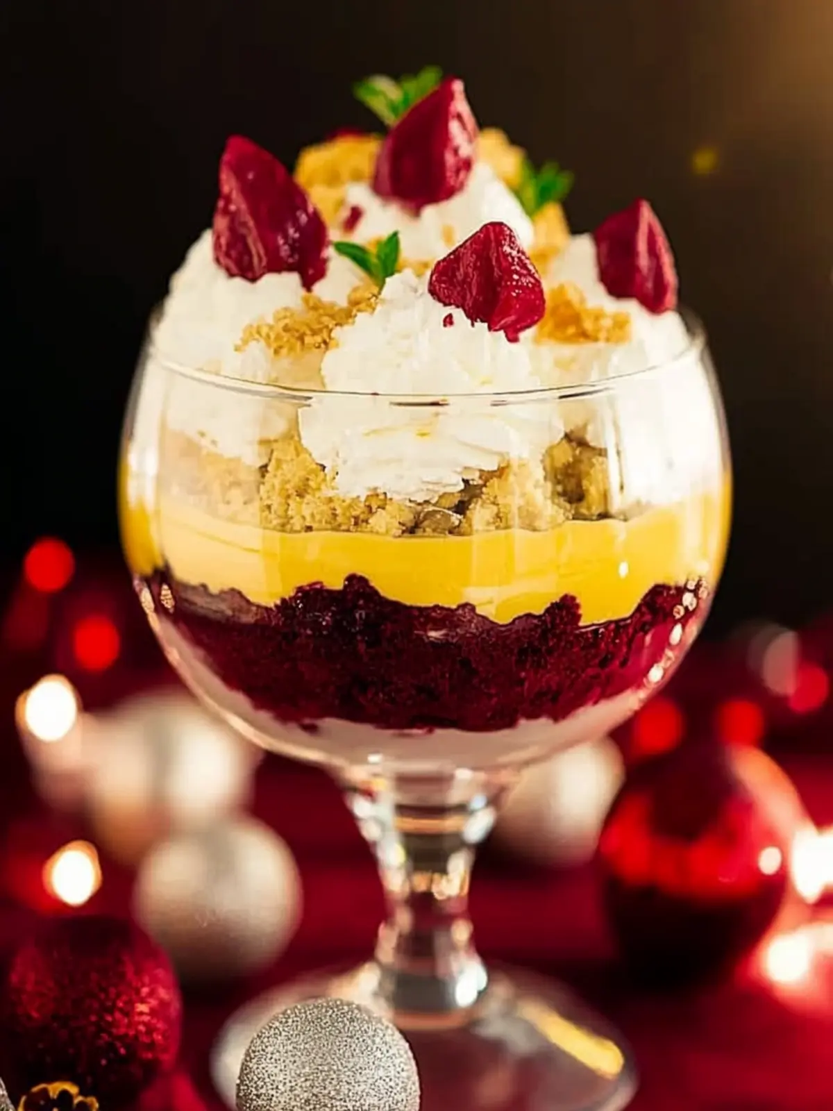 Red Velvet Eggnog Cheesecake Trifle - Your Festive Dessert Win 3 Red Velvet Eggnog Cheesecake Trifle