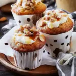 Butter Almond Caramel Banana Muffins