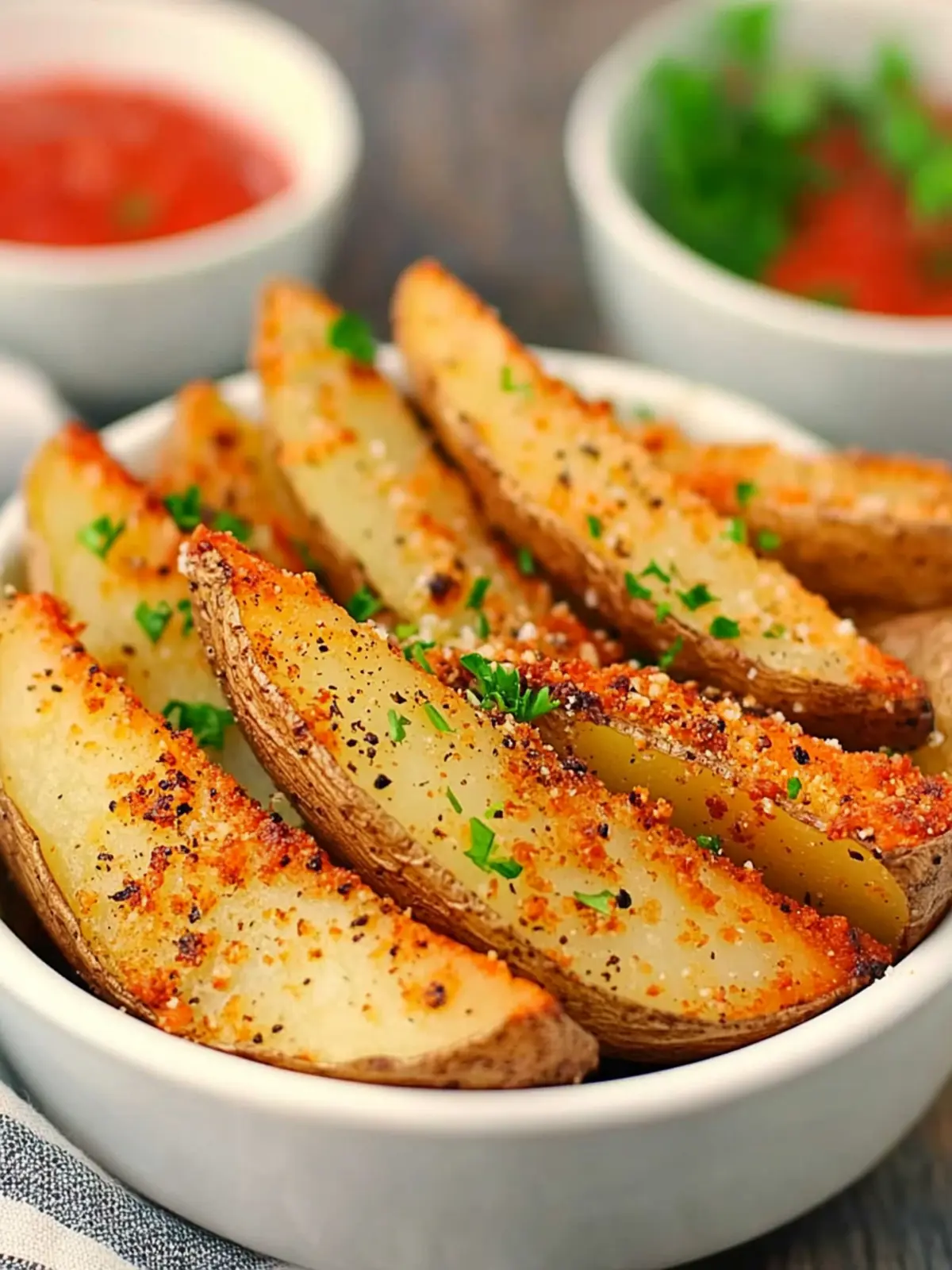 Crispy Baked Garlic Parmesan Potato Wedges You’ll Crave Daily 2 Baked Garlic Parmesan Potato Wedges