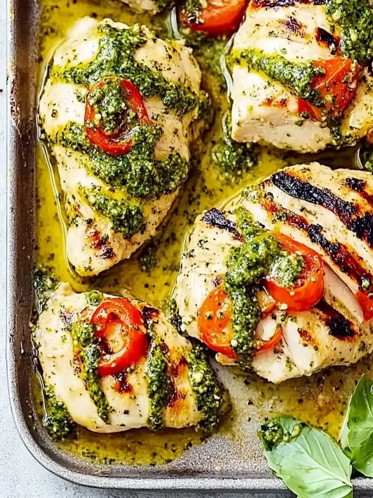 Pesto Chicken Traybake: Quick, Healthy Family Delight 2 Pesto chicken