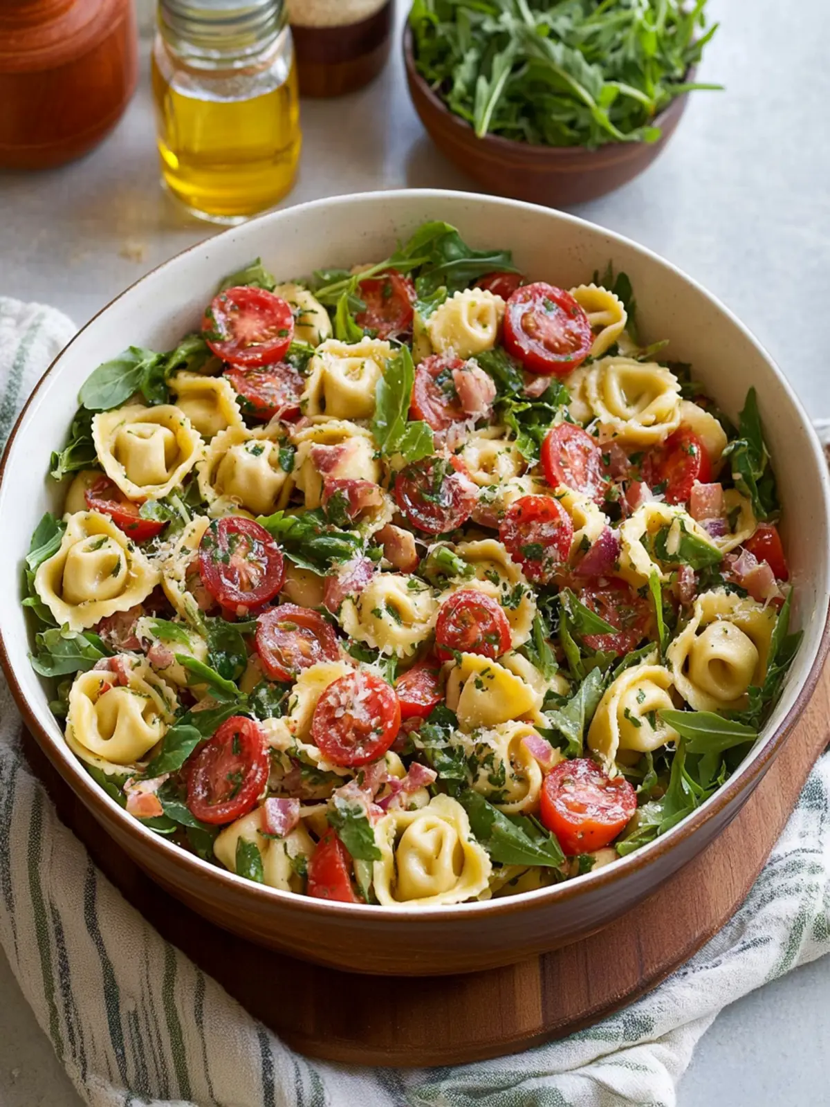 Tortellini Pasta Salad with Bacon: A Summer Flavor Delight 2 Tortellini Pasta Salad