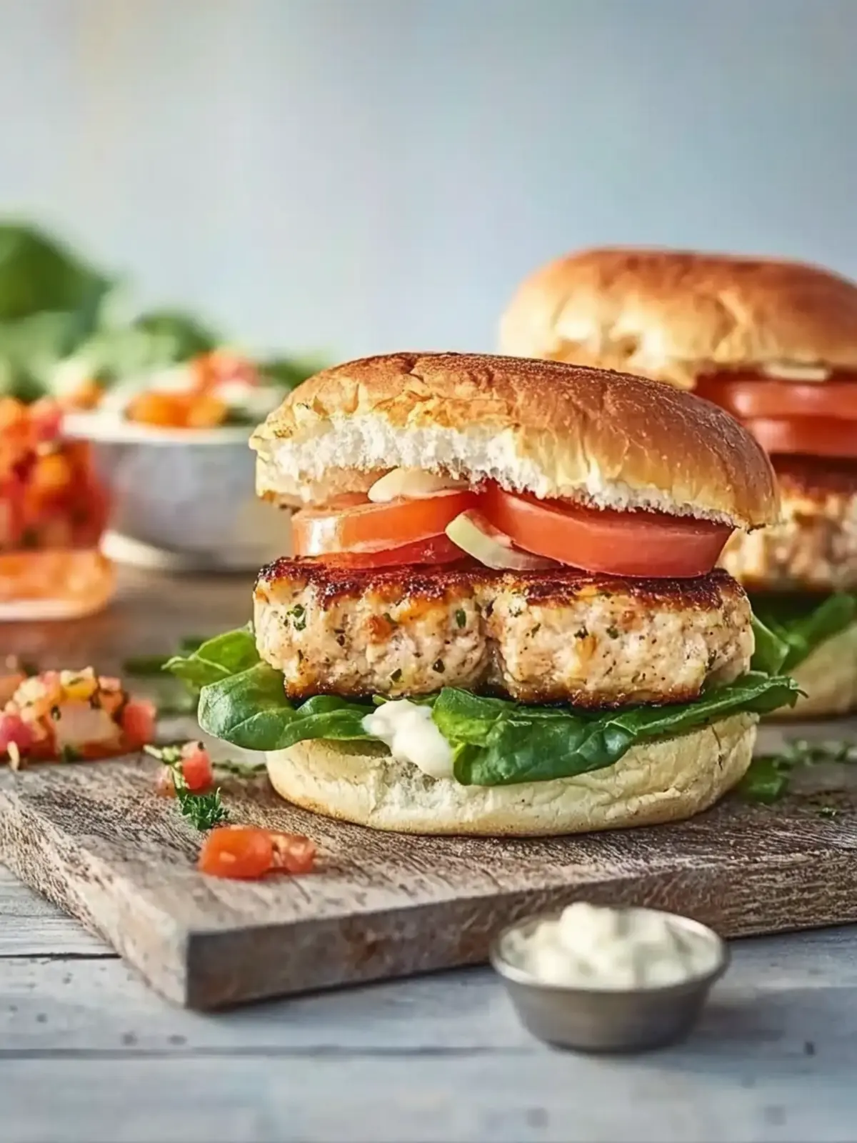Healthy turkey burgers