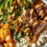 Peanut Chicken Protein Bowls