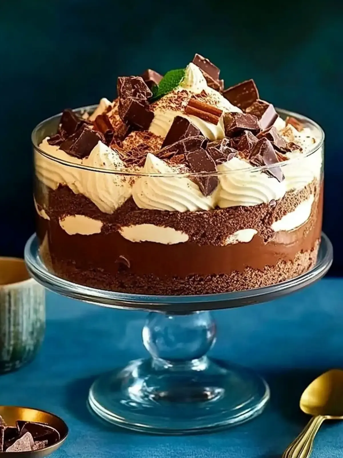 Decadent Chocolate Trifle with Hazelnut Liqueur Bliss 2 Chocolate trifle