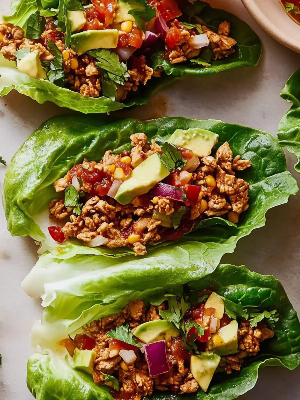 Turkey Taco Lettuce Wraps