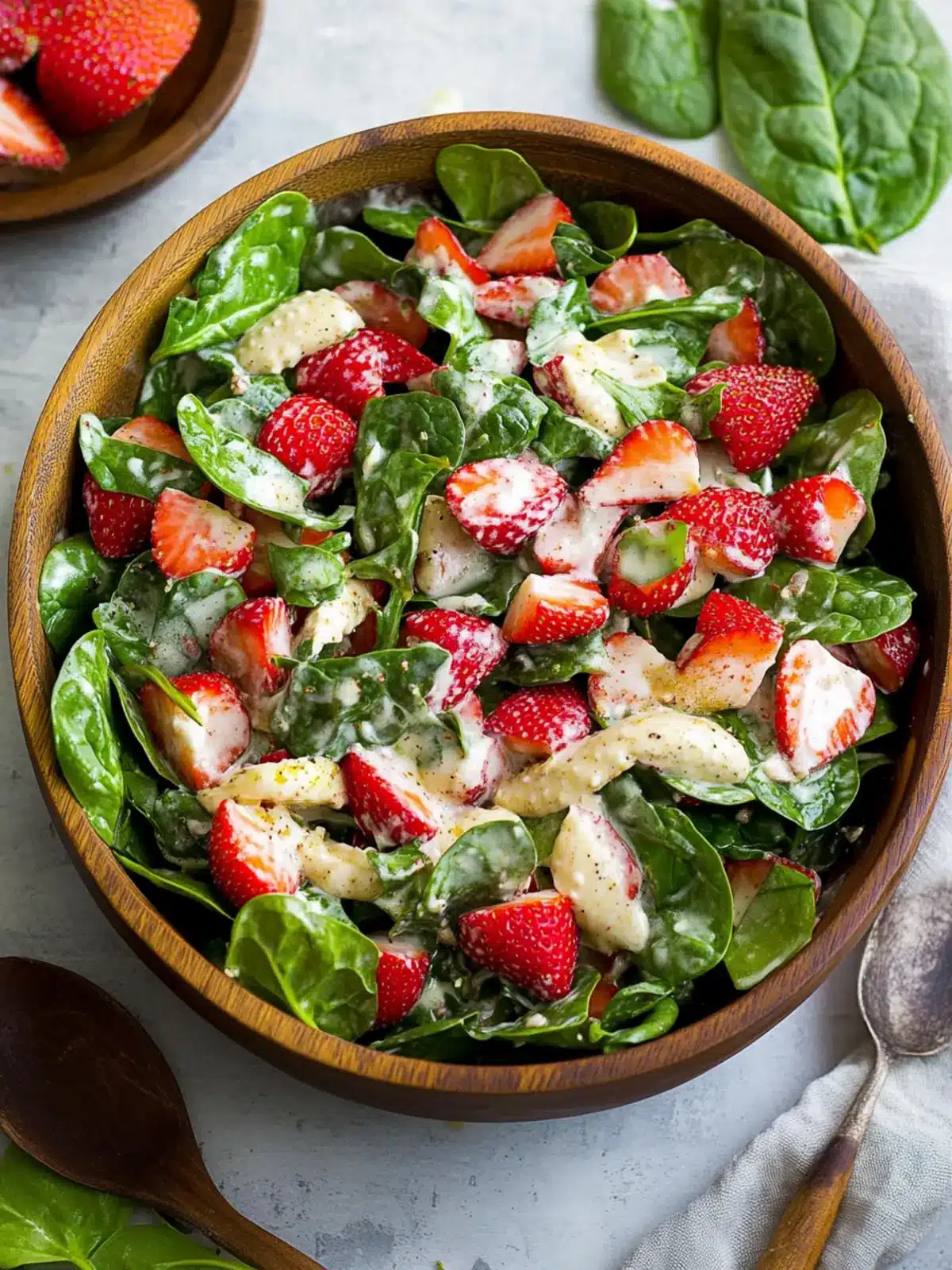 Easy Strawberry Spinach Salad: Refreshing and Quick Delight 3 Easy Strawberry Spinach Salad
