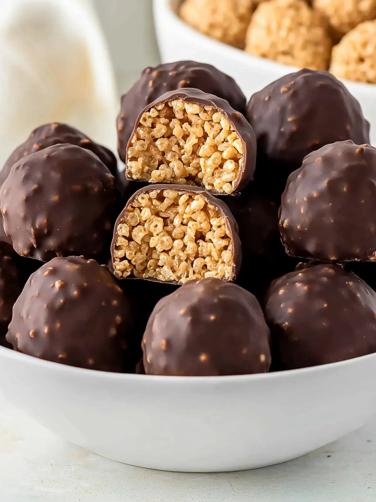 Peanut Butter Balls with Rice Krispies