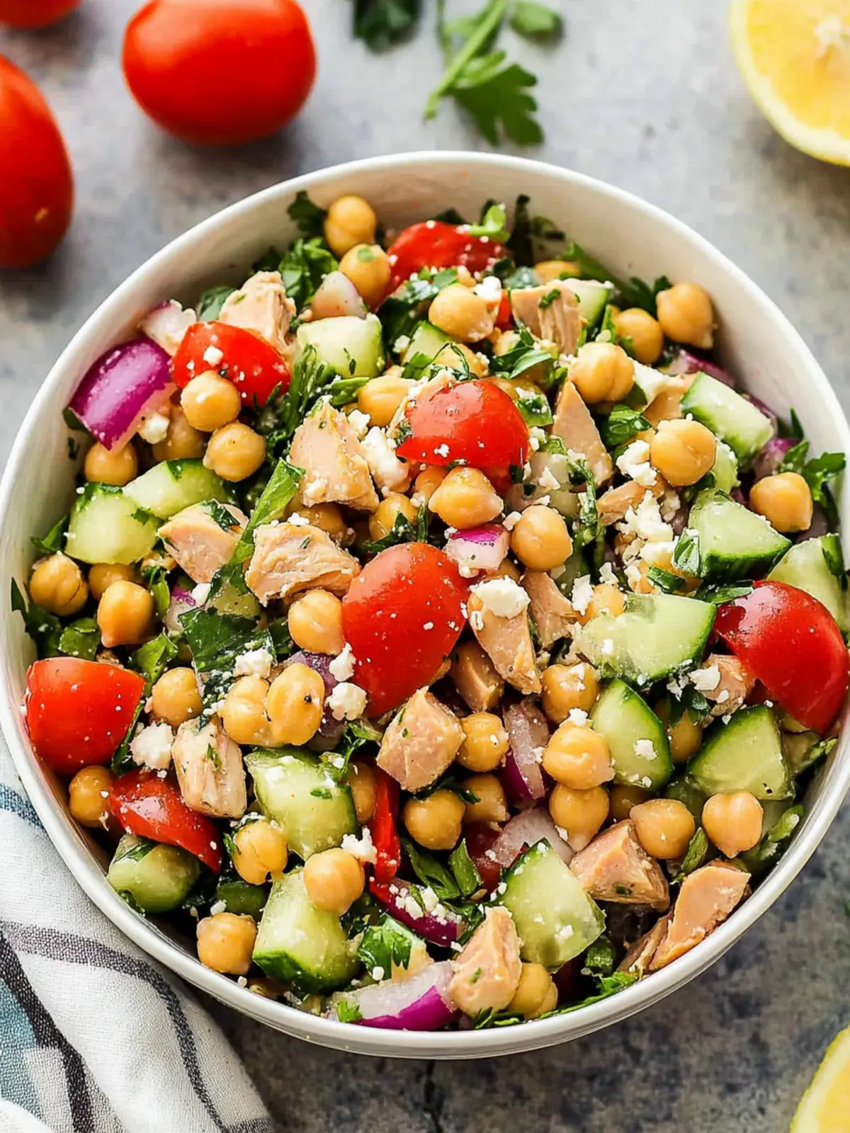 Chickpea Tuna Salad