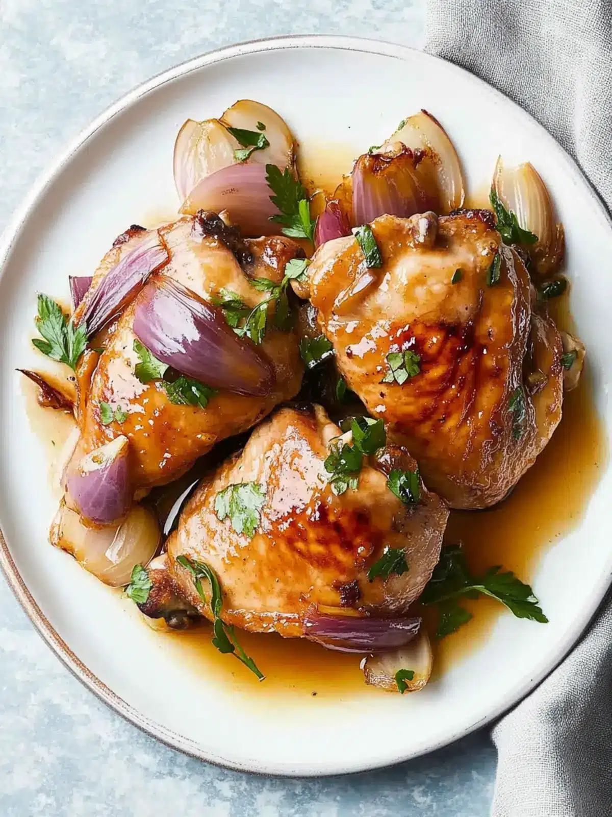 Honey-Glazed Chicken and Shallots: Weeknight Delight Awaits 4 Honey-Glazed Chicken and Shallots