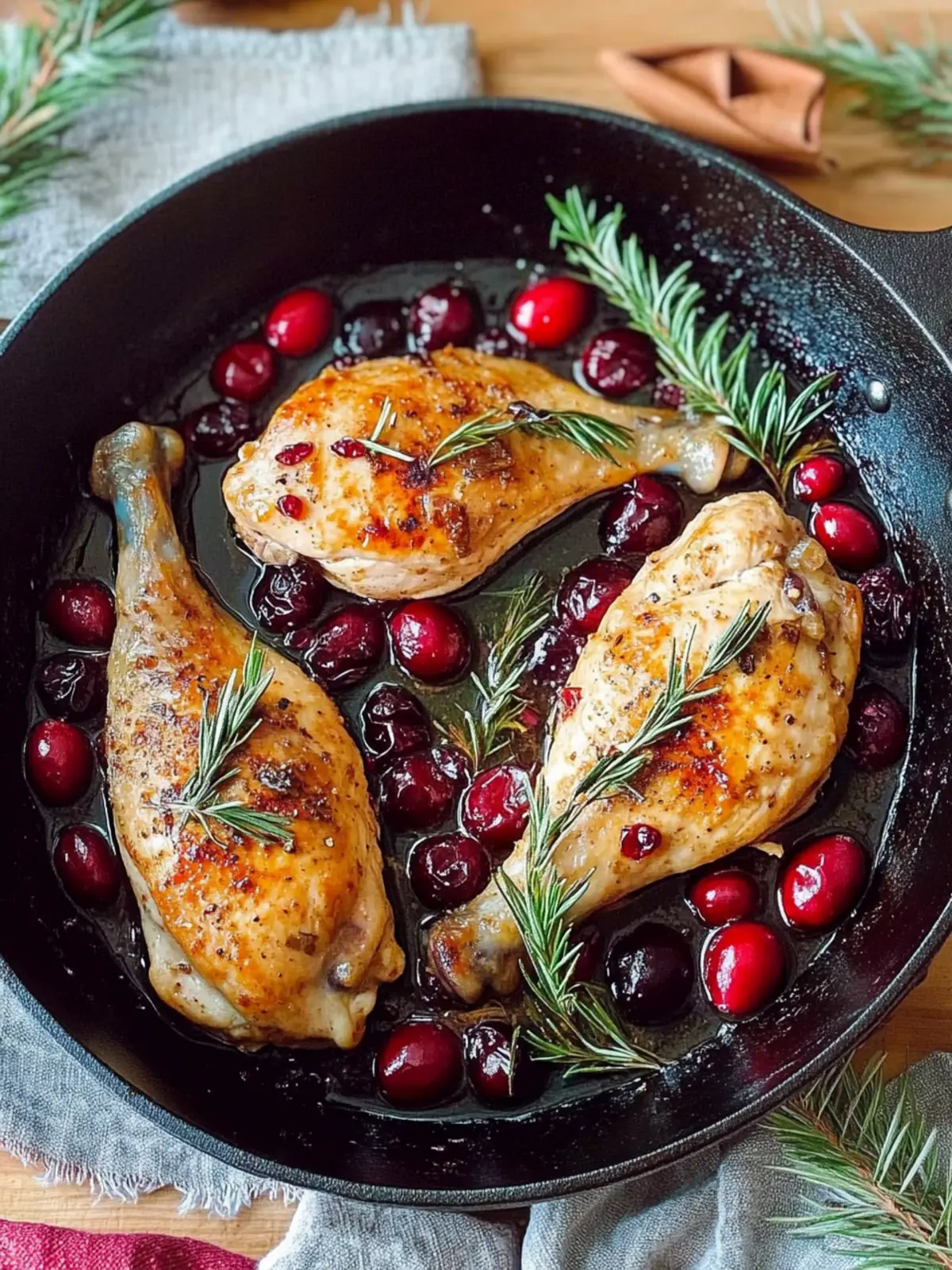 Skillet Cranberry Chicken: Perfect Christmas Dinner Idea 3 Skillet Cranberry Chicken-christmas dinner ideas