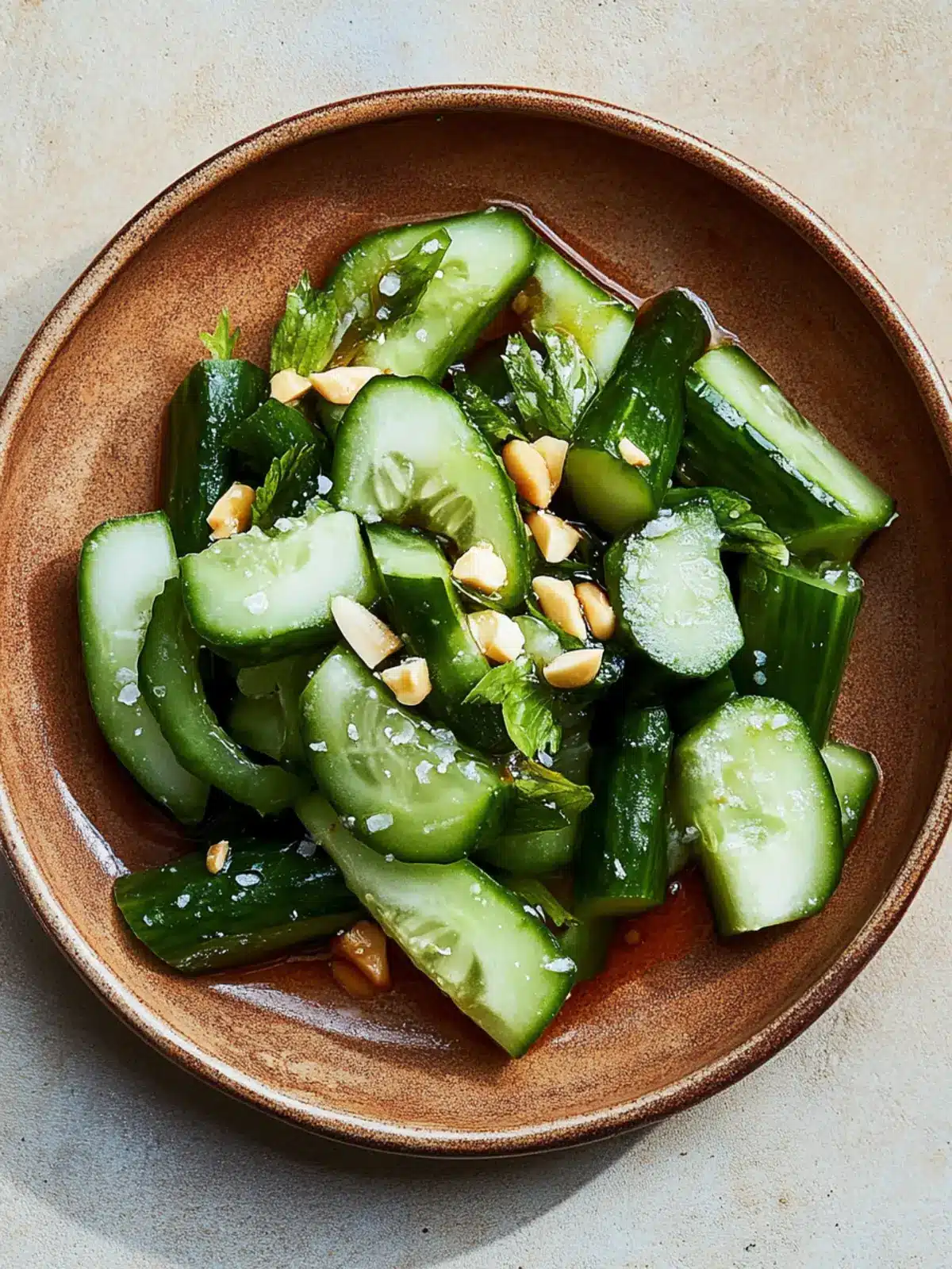 Vibrant Smashed Cucumber Salad with Hot Vinegar Delight 3 Smashed Cucumber Salad with Hot Vinegar