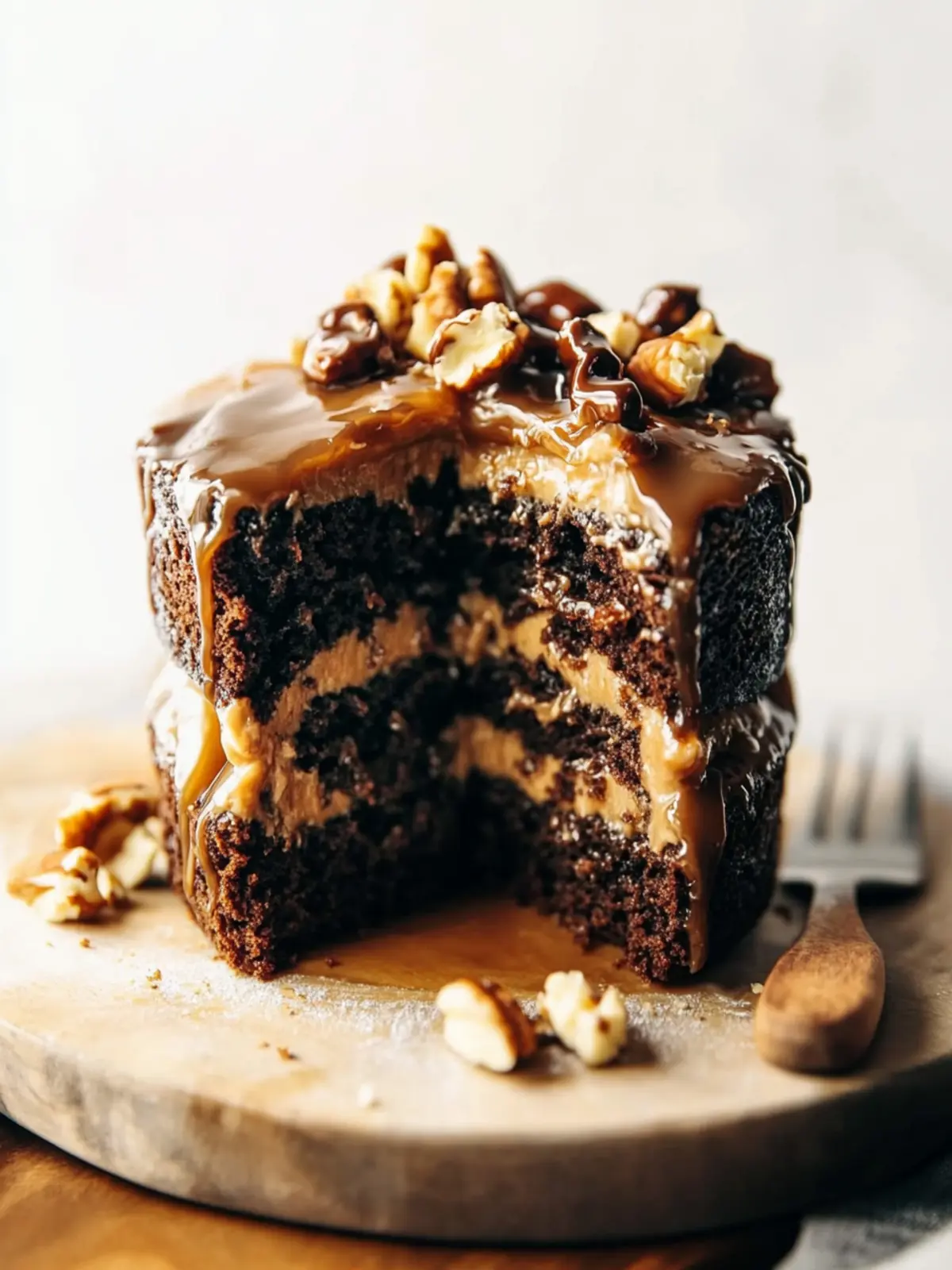 Decadent Cafe Latte Turtle Cake for Two: Share the Love 4 Cafe Latte Turtle Cake for Two