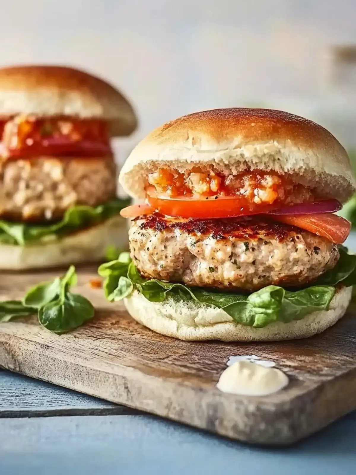 Healthy turkey burgers