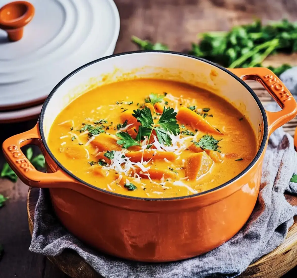 Carrot and coconut soup- vegan christmas recipes