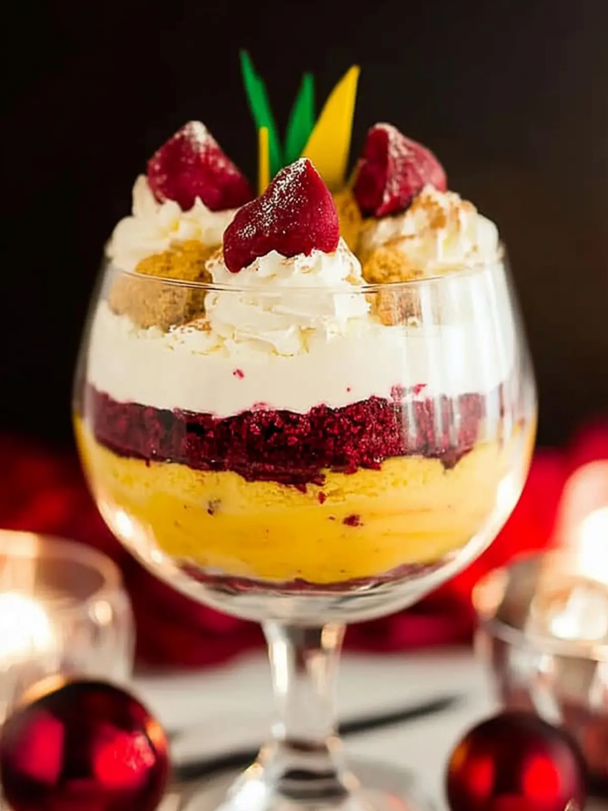 Red Velvet Eggnog Cheesecake Trifle - Your Festive Dessert Win 2 Red Velvet Eggnog Cheesecake Trifle