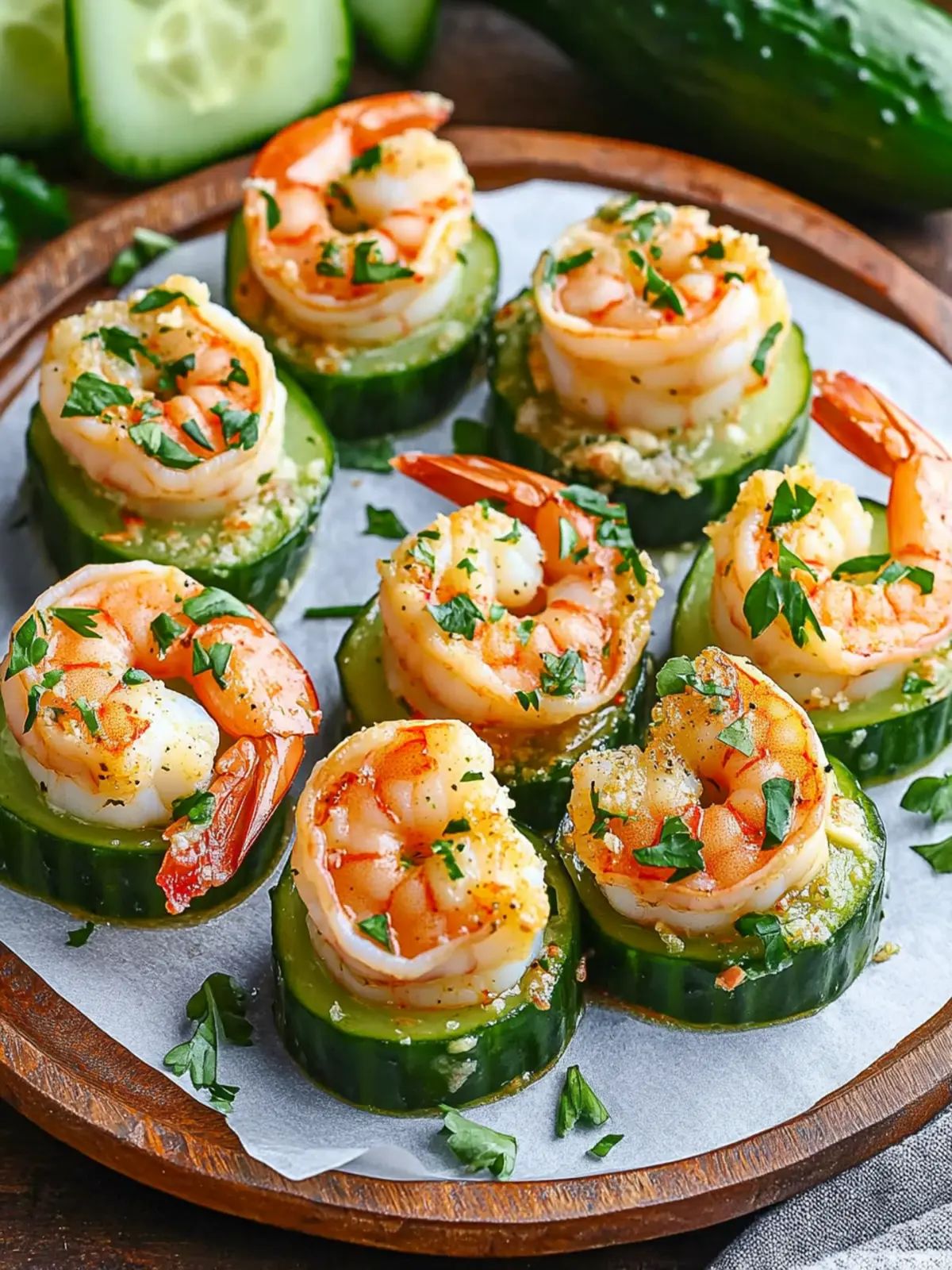 Shrimp Cucumber Bites