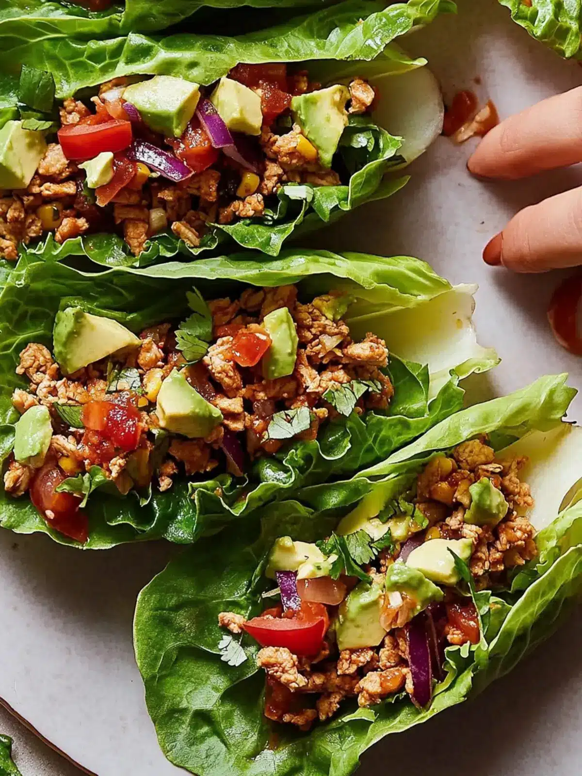 Turkey Taco Lettuce Wraps