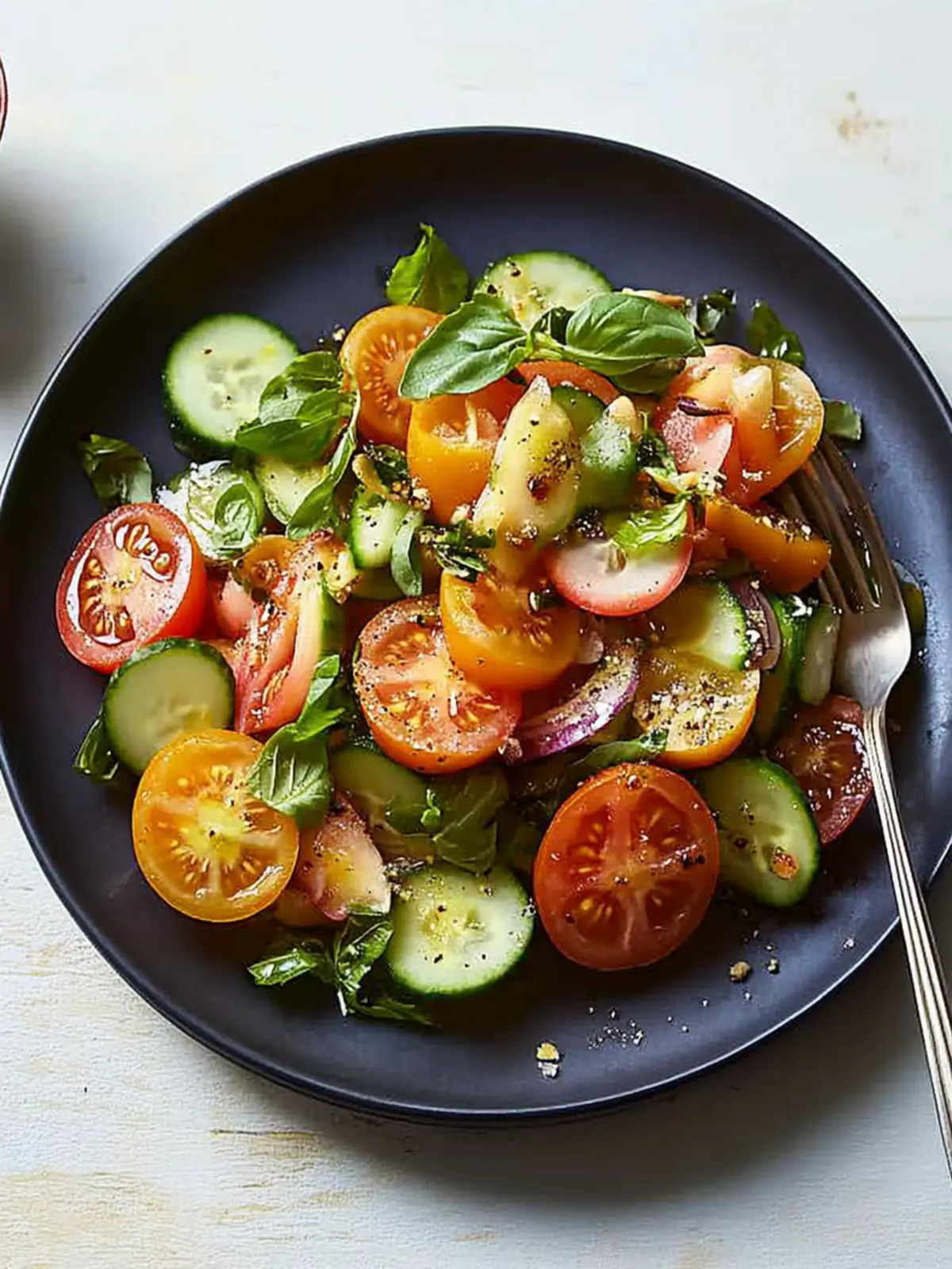 Homemade Tomato Salad With Cucumber and Ginger Zing 4 Tomato Salad With Cucumber and Ginger