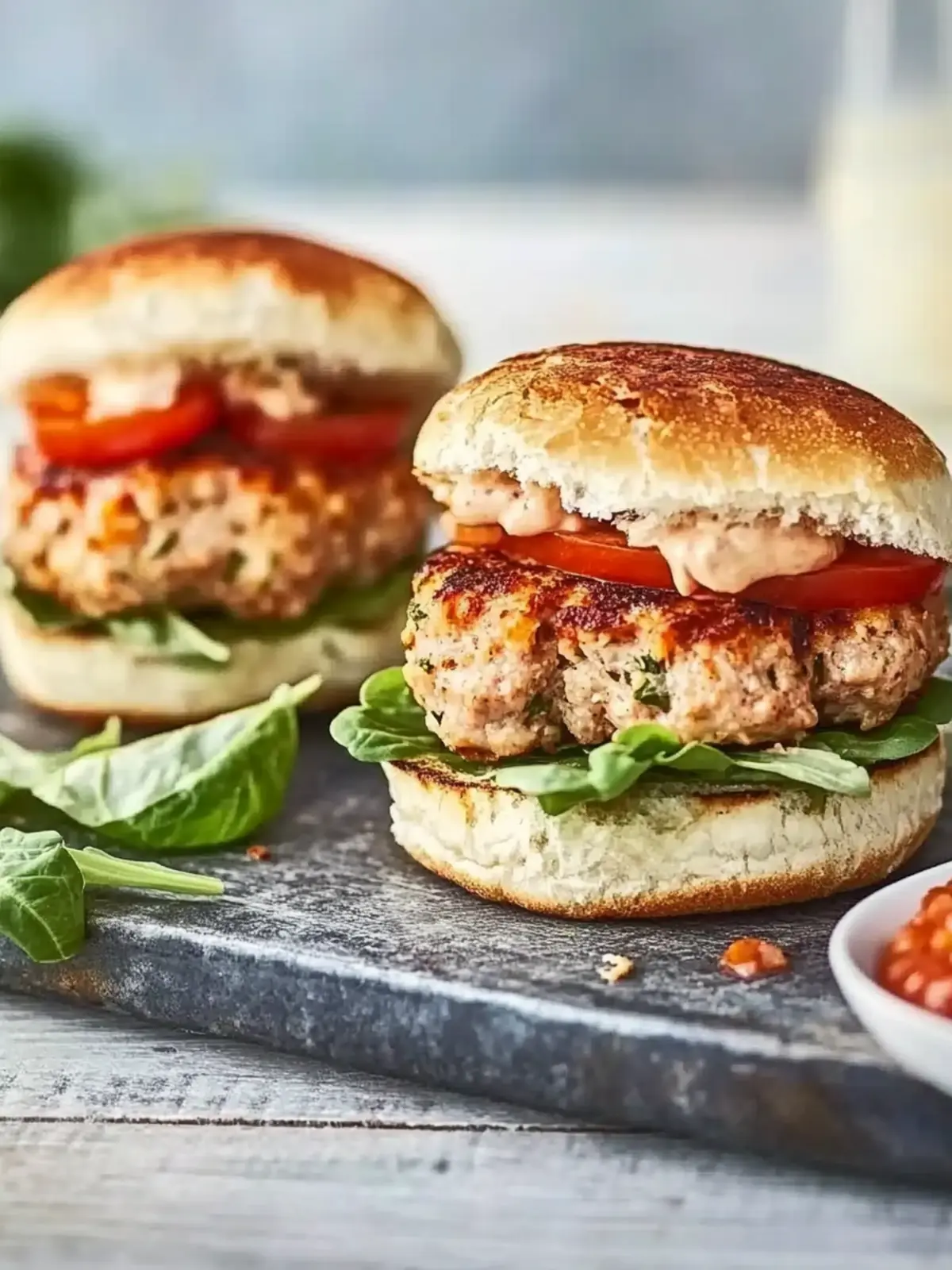 Healthy turkey burgers
