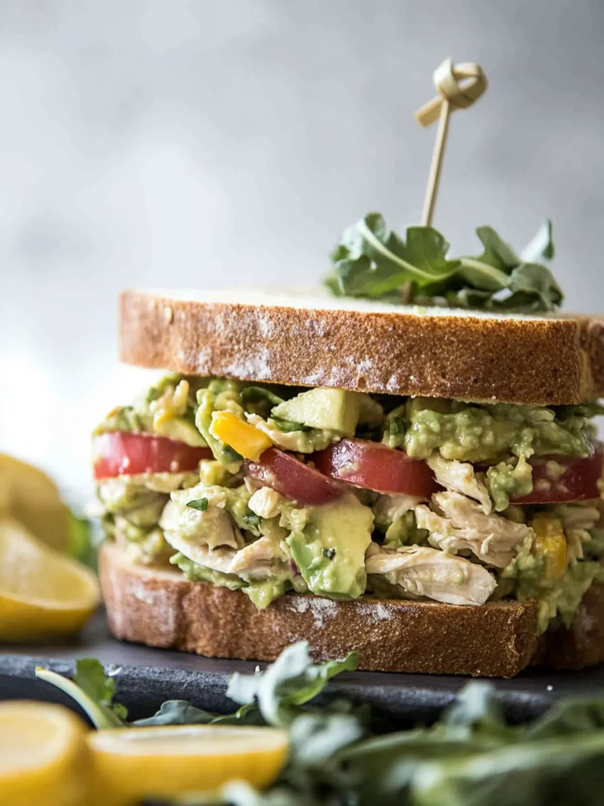 Healthy Avocado Chicken Salad Sandwich for Summer Bliss 3 Avocado Chicken Salad Sandwich