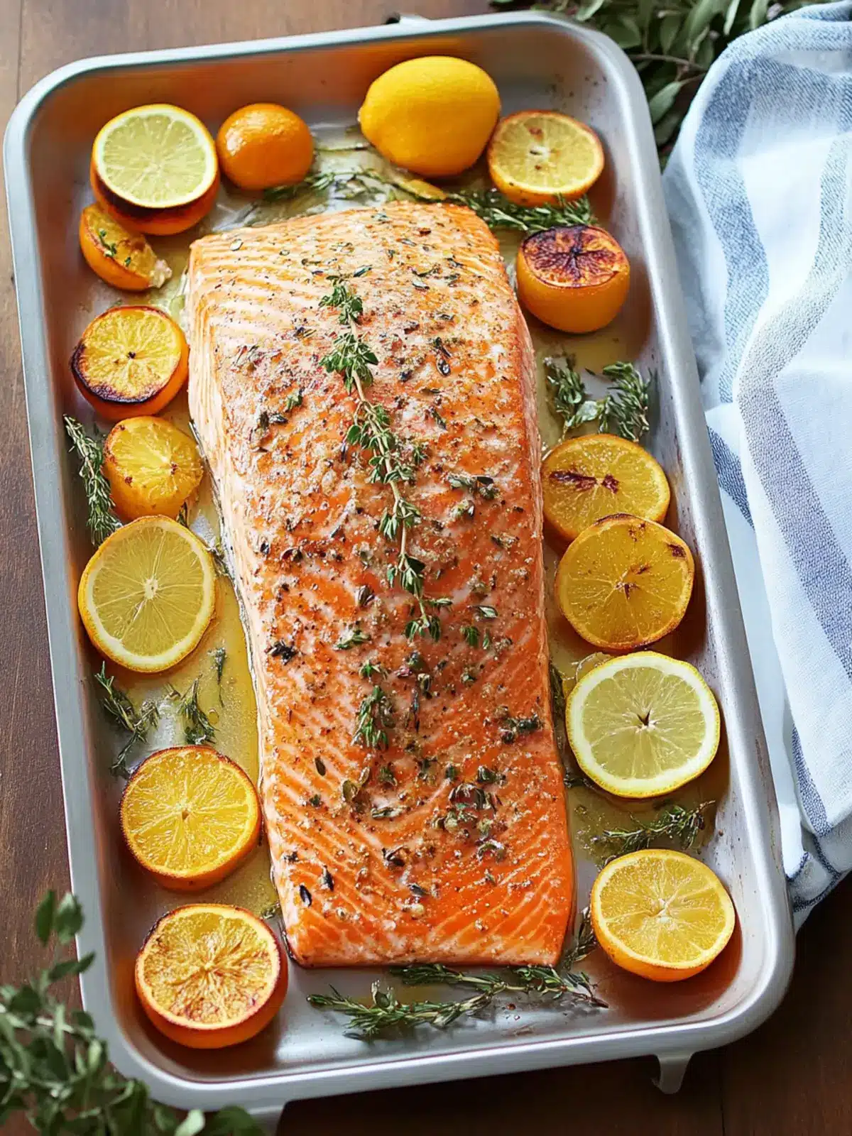 Citrus-Roasted Salmon for Delightful Christmas Dinner Ideas 3 Citrus-Roasted Salmon- christmas dinner ideas