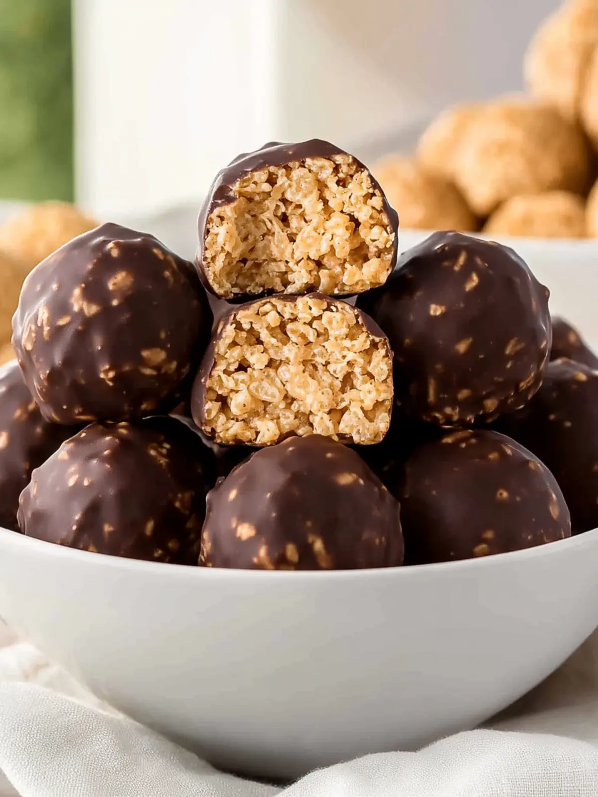 Peanut Butter Balls with Rice Krispies