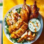 Savory Buffalo Chicken with Creamy Blue Cheese Slaw Delight 8 Buffalo chicken