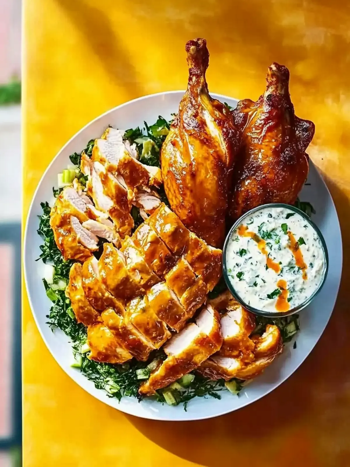 Savory Buffalo Chicken with Creamy Blue Cheese Slaw Delight 5 Buffalo chicken